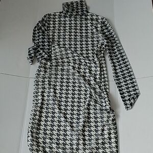 Rhino & Pelle, Black/White Mesh Dress, Sz M